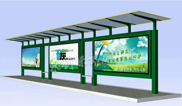 現(xiàn)代風格公交站臺制作，城市公共設施公交站臺多款可選